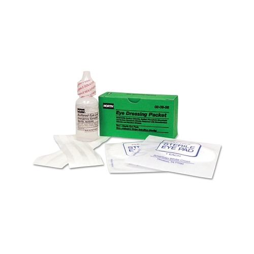 Honeywell North Emergency Eye Wash Refills, 1 Oz Wash/Eye Pads/Strips - 5 per CT - 020956