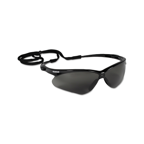 Kleenguard V30 Nemesis Safety Glasses, Smoke, Polycarbonate Lens, Anti-Fog, Black Frame/Temples, Nylon - 1 per PR - 22475