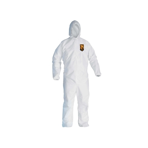 Kleenguard Kleenguard A20 Breathable Particle Protection Coverall, White, 2X-Large, Zf, Ebwah - 24 per CA - 49115
