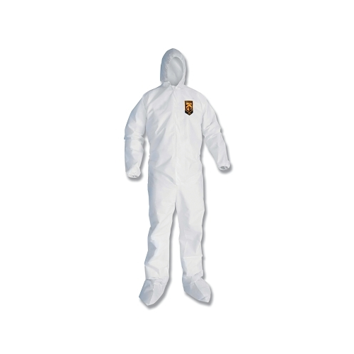 Kleenguard Kleenguard A20 Breathable Particle Protection Coverall, White, 2X-Large, Zf, Ebwahb - 24 per CA - 49125