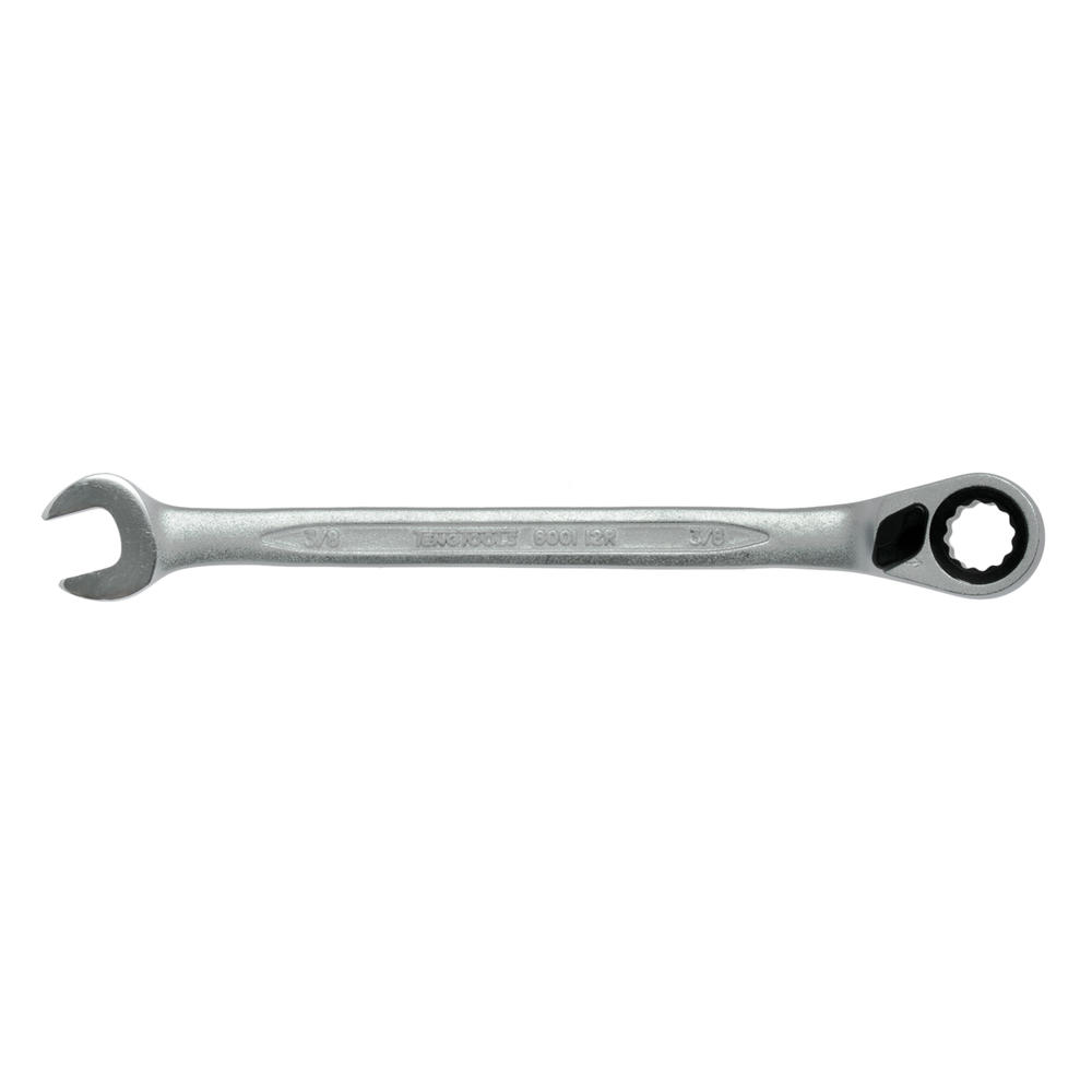 Teng Tools 3/8 Inch Drive 72 Teeth SAE Ratcheting Combination Wrench - 600112R