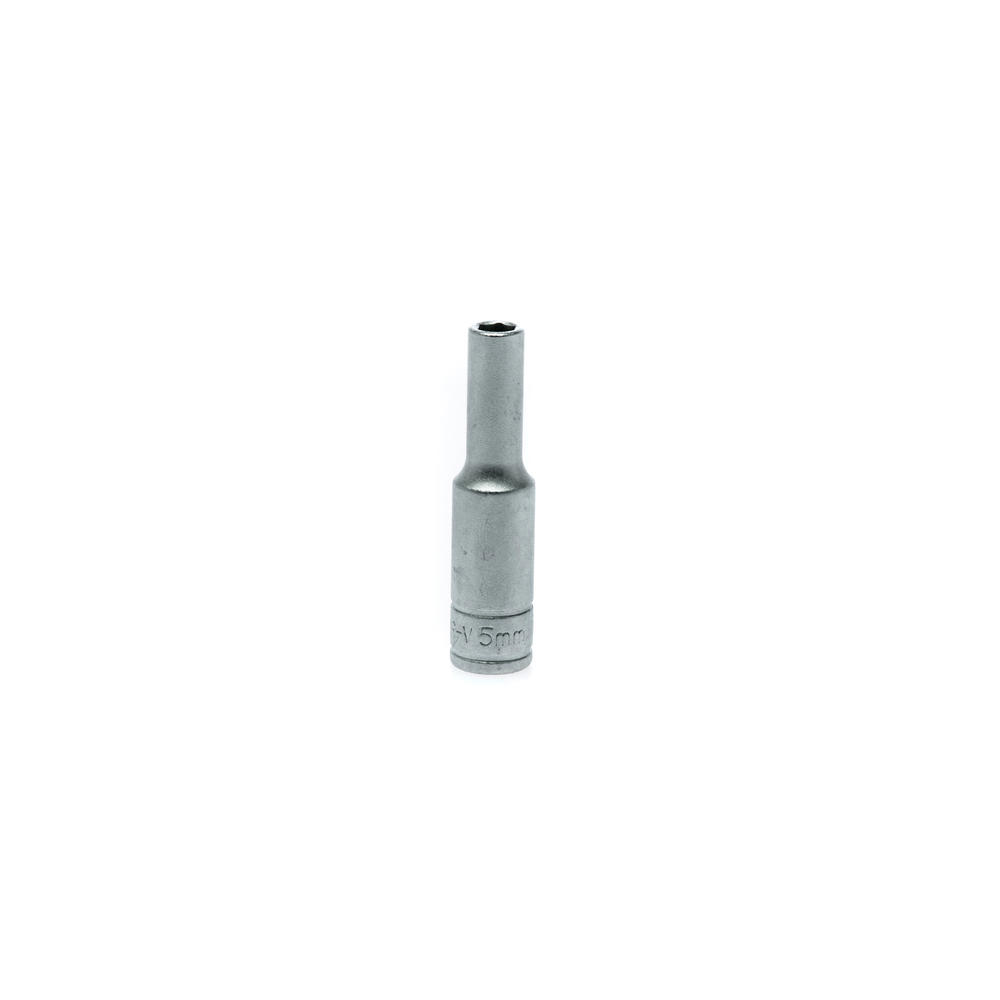 Teng Tools 5mm 1/4 Inch Drive 6 Point Deep Metric Socket - M140605-C