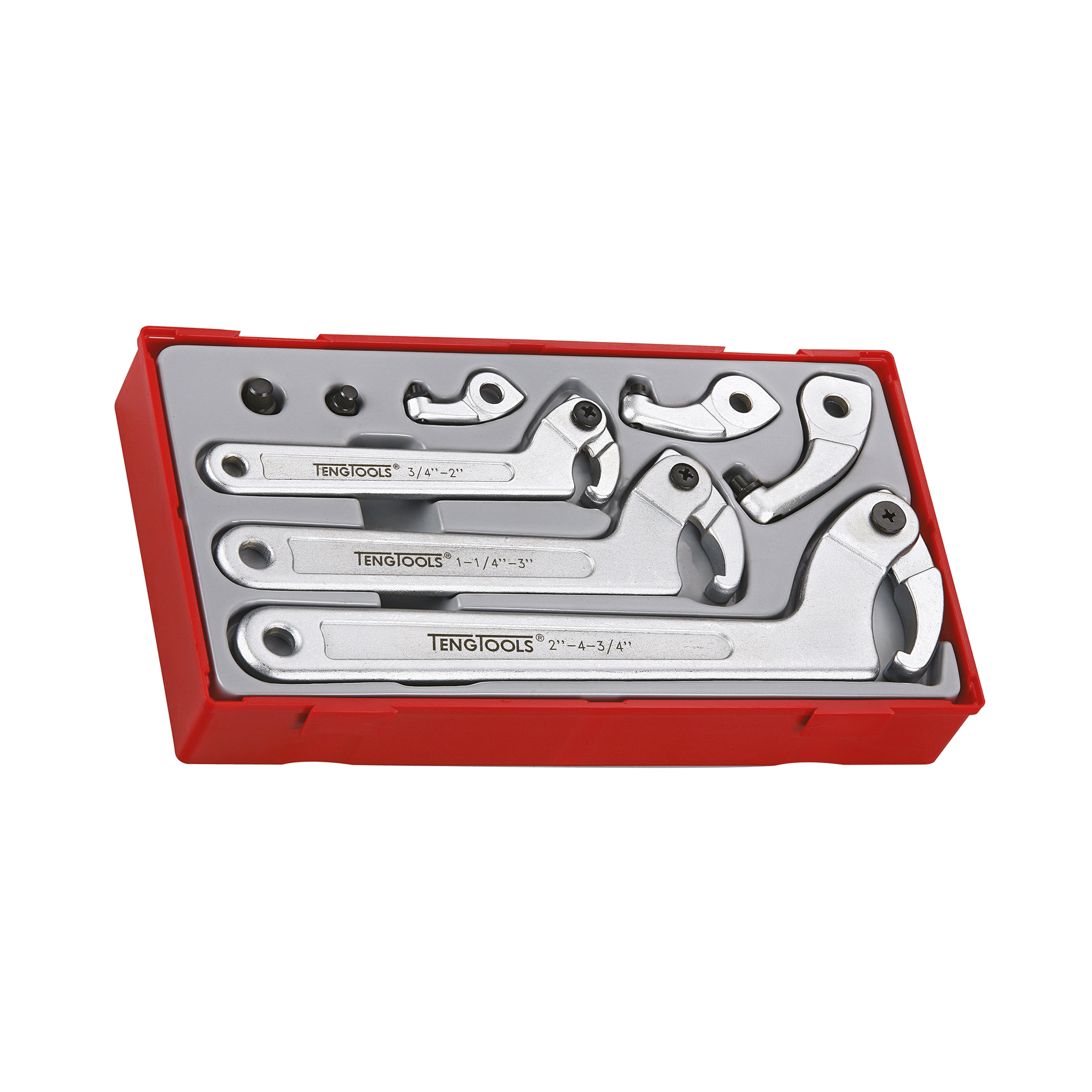 Teng Tools TTHP08 - 8 Piece Hook and Pin Spanner Set