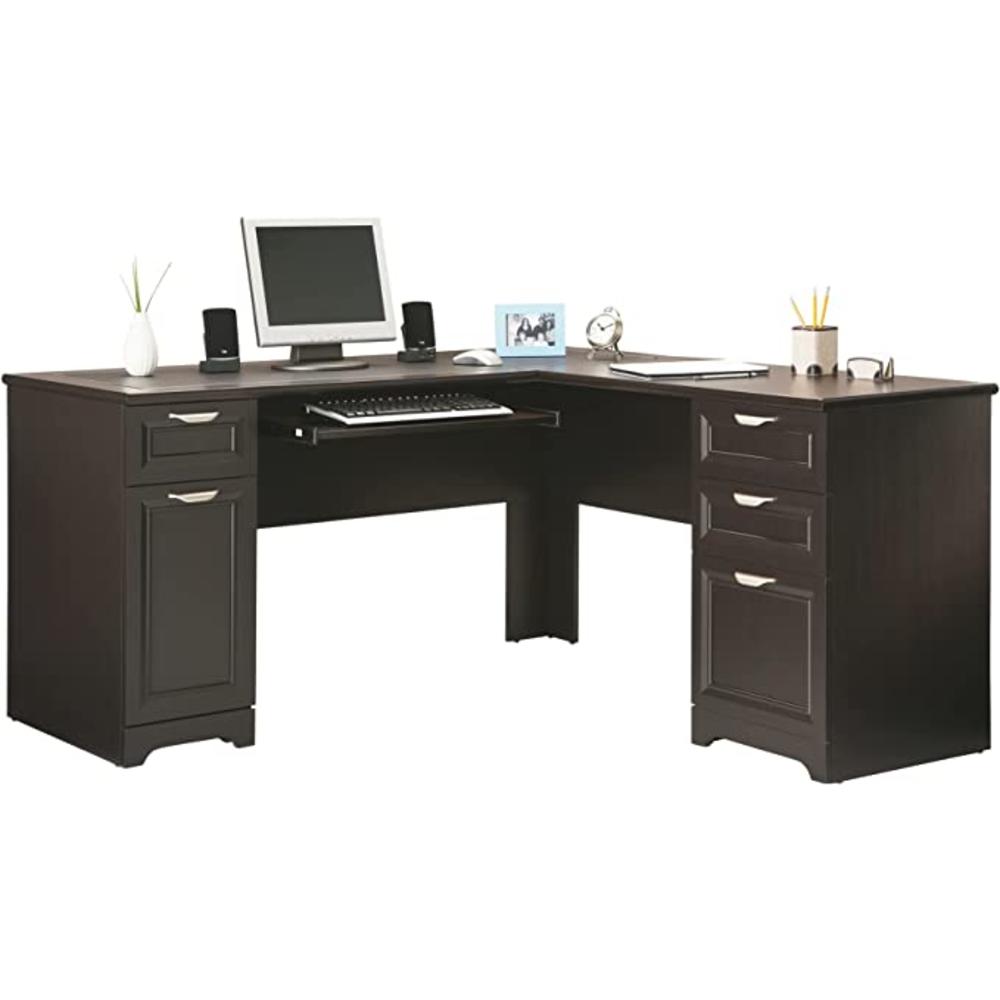 Realspace Magellan 59" W L-Shape Corner Desk 101095 - Espresso