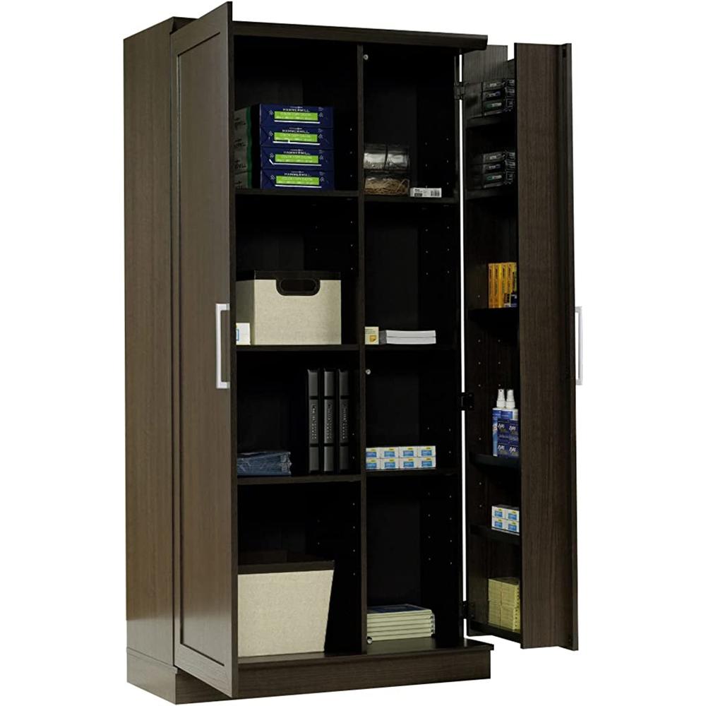 Realspace Open Box Realspace 36"W 12-Shelf Storage Cabinet 594165 - Dakota Oak