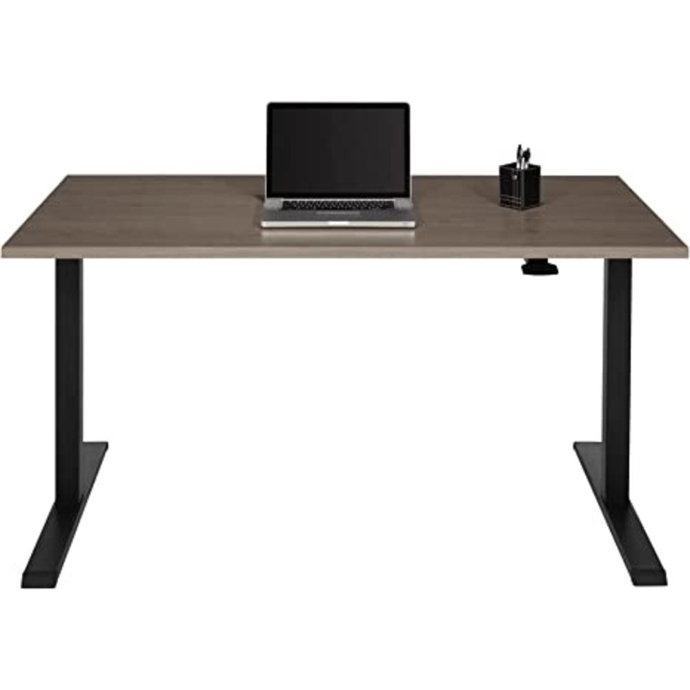 Realspace Open Box Realspace Magellan Pneumatic Height-Adjustable Standing Desk 60"W 119694 - Gray