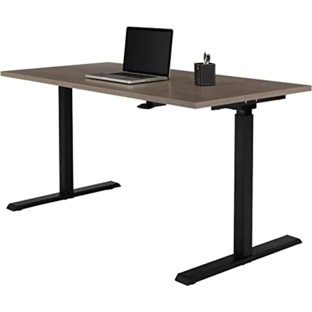 Realspace Open Box Realspace Magellan Pneumatic Height-Adjustable Standing Desk 60"W 119694 - Gray