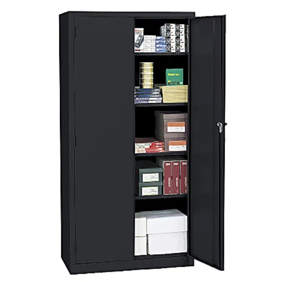 Realspace Open Box Realspace 36"W Steel 5-Shelf Cabinet 945822 - Black