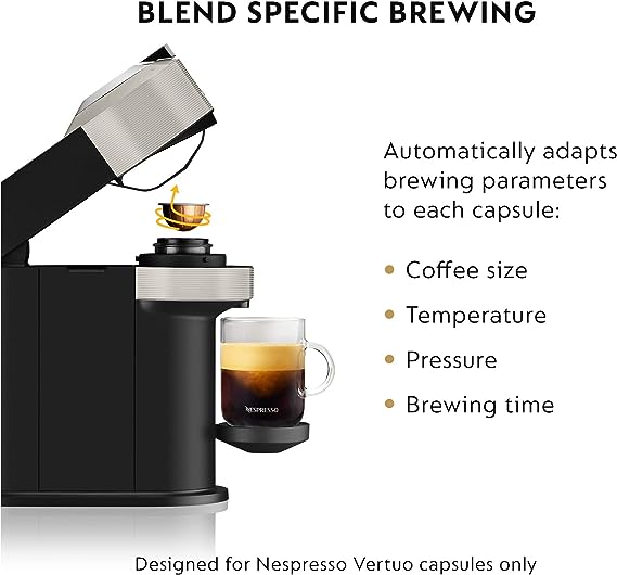 Breville Open Box Breville Nespresso Vertuo Next Coffee Espresso BNV520GRY1BUC1 - Light Grey