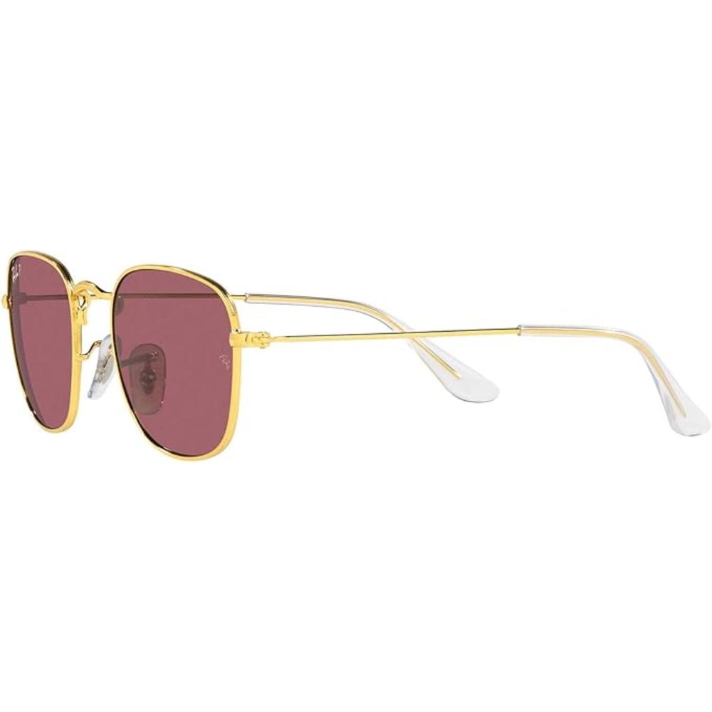 Ray-Ban Open Box Ray-Ban Junior Square Sunglasses Polarized 46 mm RJ9557S - Legend Gold/Purple