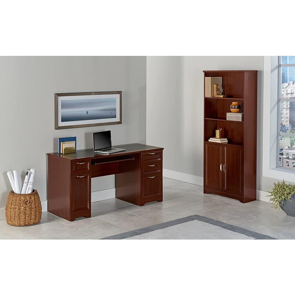Realspace Open Box Realspace Magellan 59"W Manager's Desk 281901 Classic Cherry