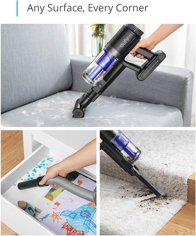 Eufy Open Box Eufy by Anker, HomeVac S11 Go Cordless Stick Vacuum Cleaner Lightweight- BLACK