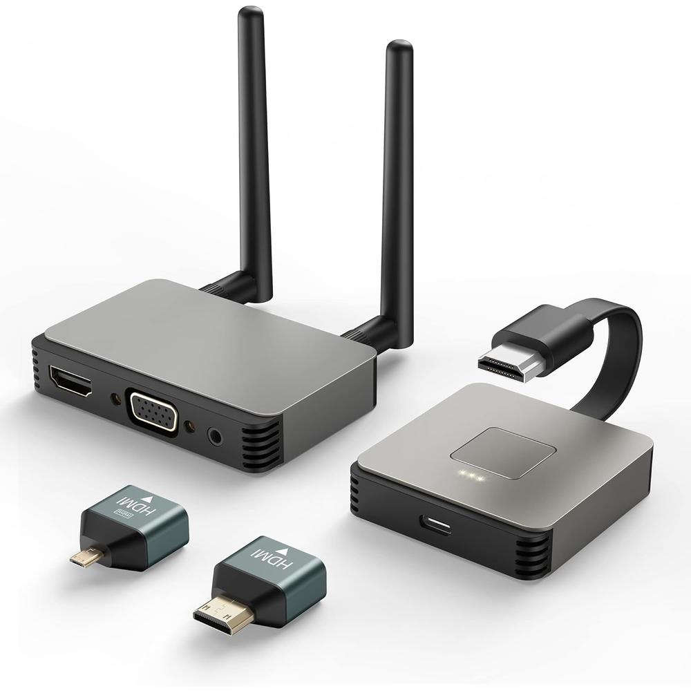 Braidol Open Box BRAIDOL Wireless HDMI Transmitter/Receiver 4K, Wireless HDMI Adapter Plug & Play
