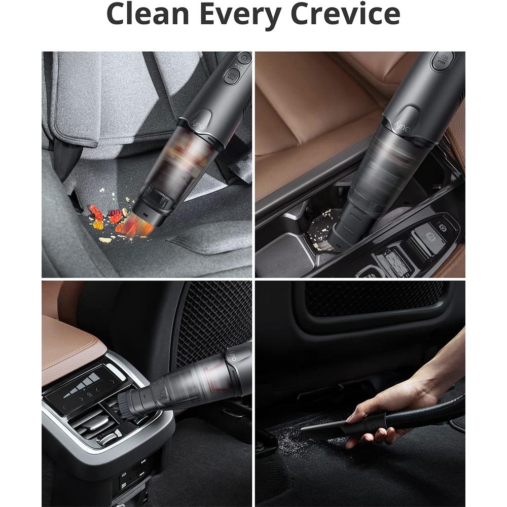 Eufy Open Box eufy Clean HomeVac H20 Cordless Handheld Car Vacuum Cleaner T2550 - BLACK