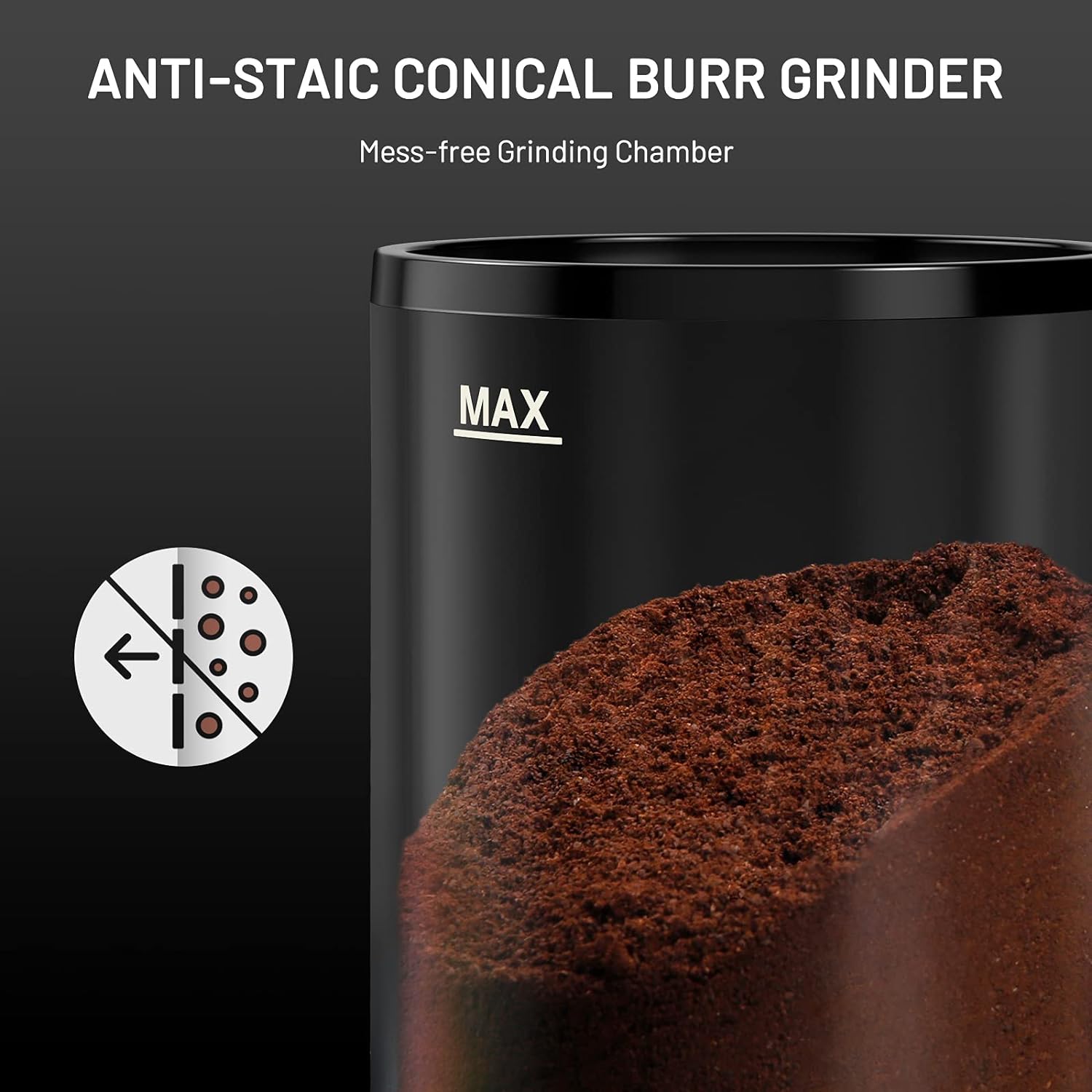 Secura Open Box Secura Conical Burr Coffee Grinder, Large CG9702-UL - BLACK