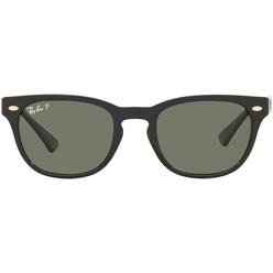 Ray-Ban Open Box Ray-Ban RB4140 Wayfarer Sunglasses - BLACK/POLARIZED GREEN