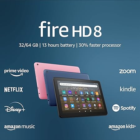 Amazon Open Box AMAZON FIRE HD 8 TABLET 12TH GEN 32GB PR53DC - BLACK
