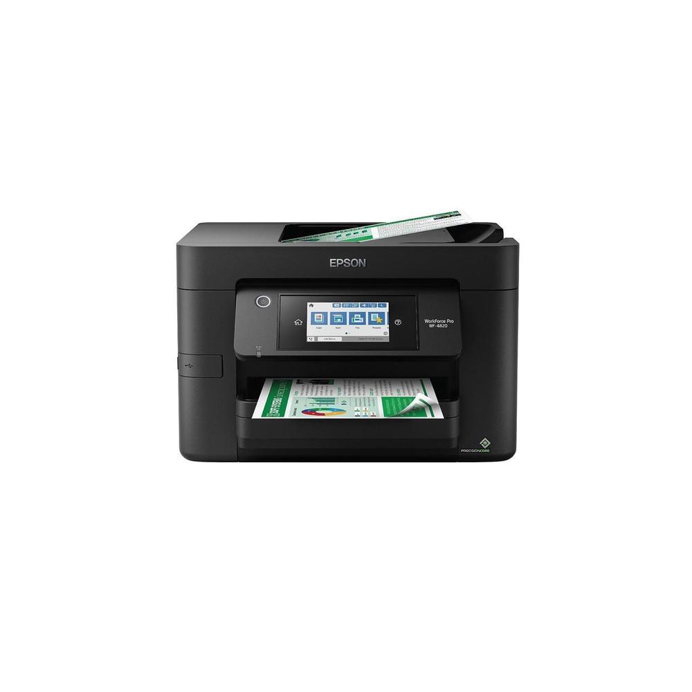 Epson WorkForce Pro WF-4820 Wireless Inkjet Multifunction Printer - Color - Copier/Fax/Printer/Scanner - 4800 x 2400 dpi Print -