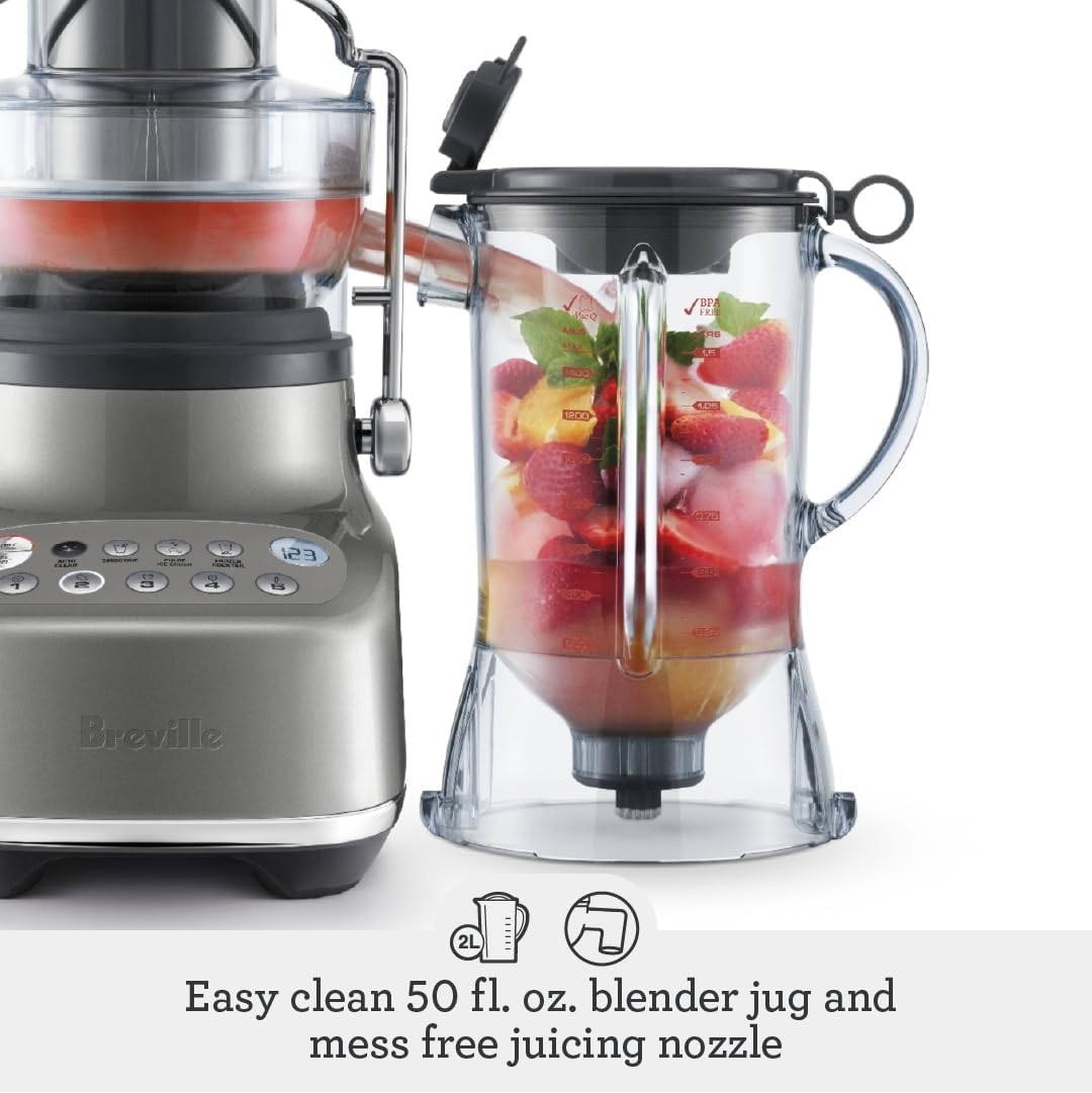 Breville Open Box Breville Bluicer Blender and Juicer BJB615SHY - Smoked Hickory
