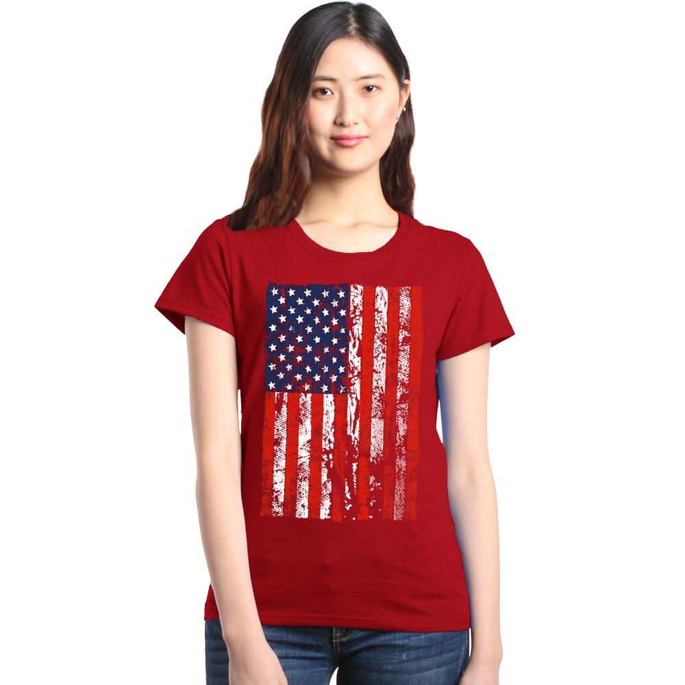 Shop4Ever Women's United States of America Flag USA 4th of July Graphic ...