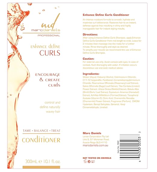 Marc Daniels Professional Shampoo And Conditioner Set For Curly Hair Marc Daniels Professional Shampoo And Conditioner Set For Curly Hair Enhance Define Create Curls Waves Anti Frizz Moisturizing Color Safe