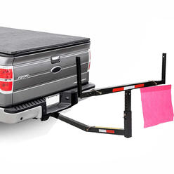 Jeremywell Pick Up Truck Bed Hitch Extender Extension RACK Canoe Boat Lumber w/flag 750lb