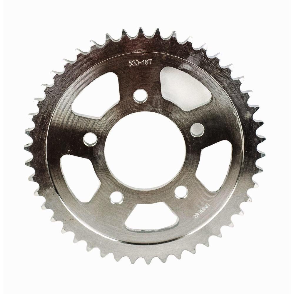 Jeremywell 530 Motorcycle Rear Sprocket 46 Tooth Perfect for Dirt Bike, Go Kart, ATV
