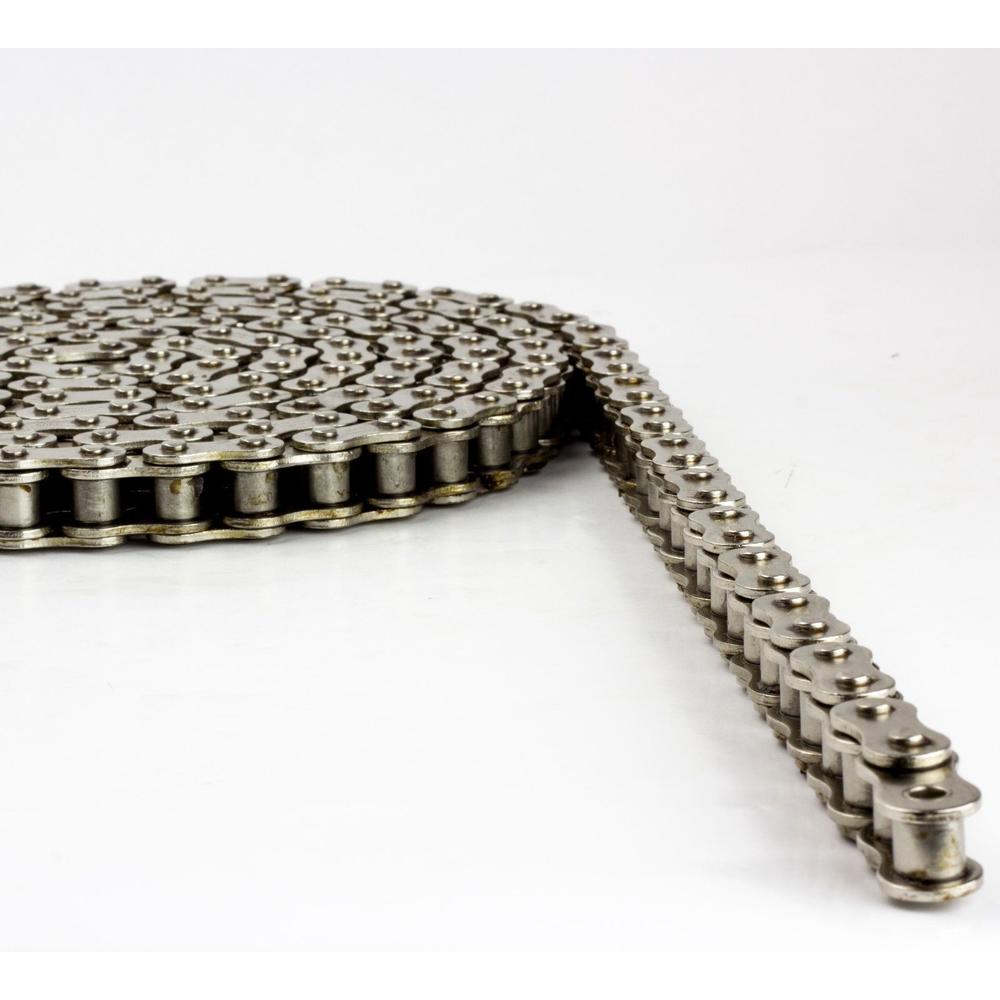 Jeremywell 40NP Nickel Plated Roller Chain 5 Feet with 1 Connecting Links Anti-Corrosion