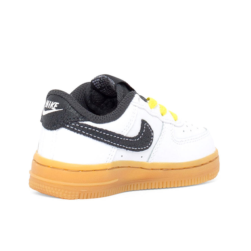 Nike Toddler's Nike Force 1 LV8 White/Anthracite-Yellow Strike (DO5863 100)