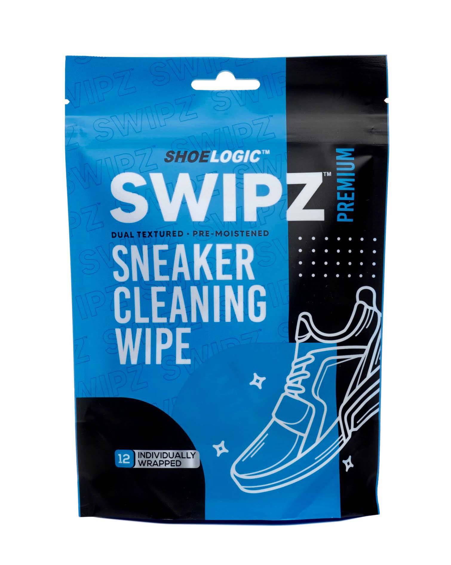 Swipz Premium Sneaker Cleaning Wipes 12CT Individually Wrapped