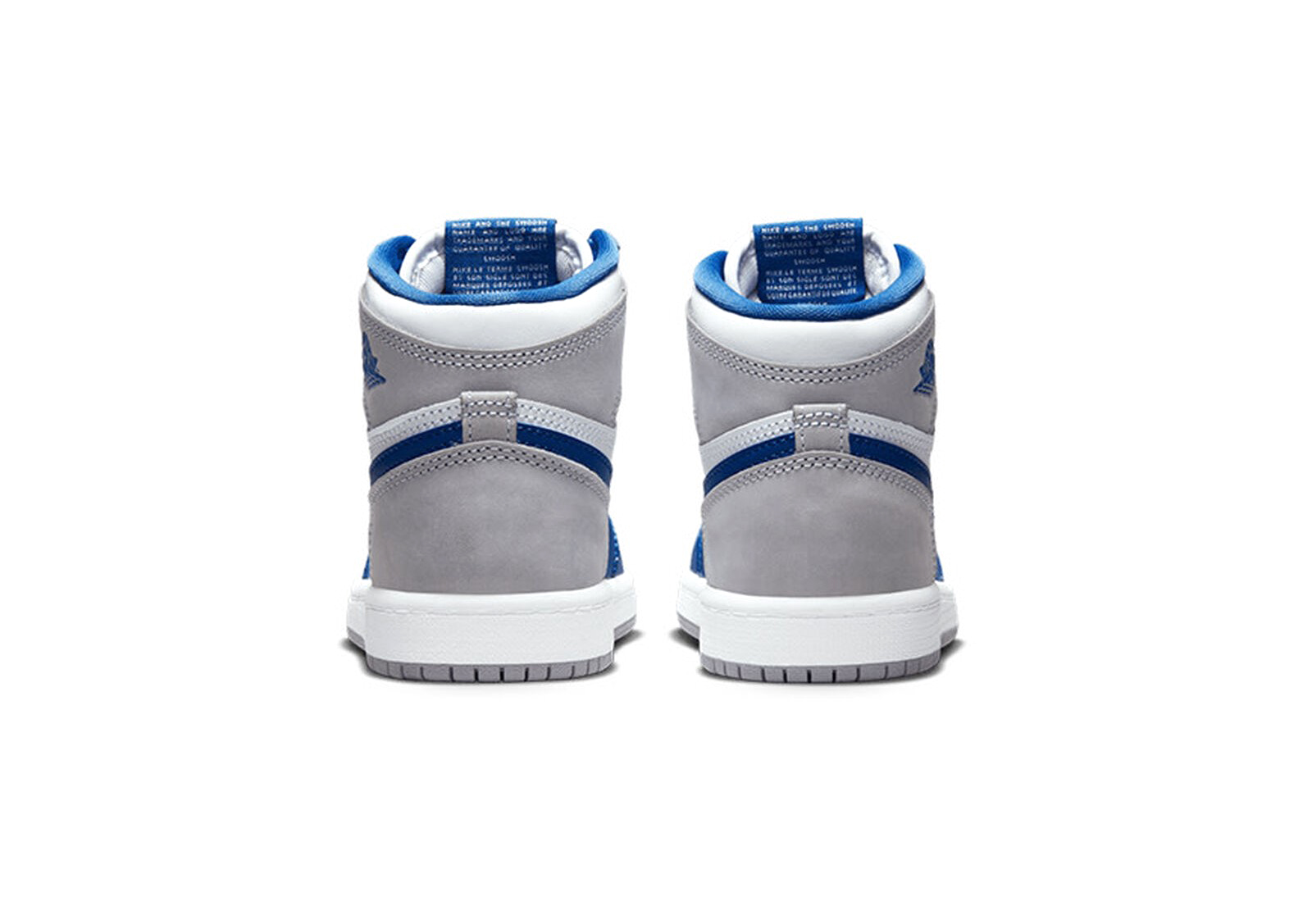 Michael Jordan Little Kid's Jordan 1 Retro High OG True Blue/White-Cement Grey (FD1412 410)