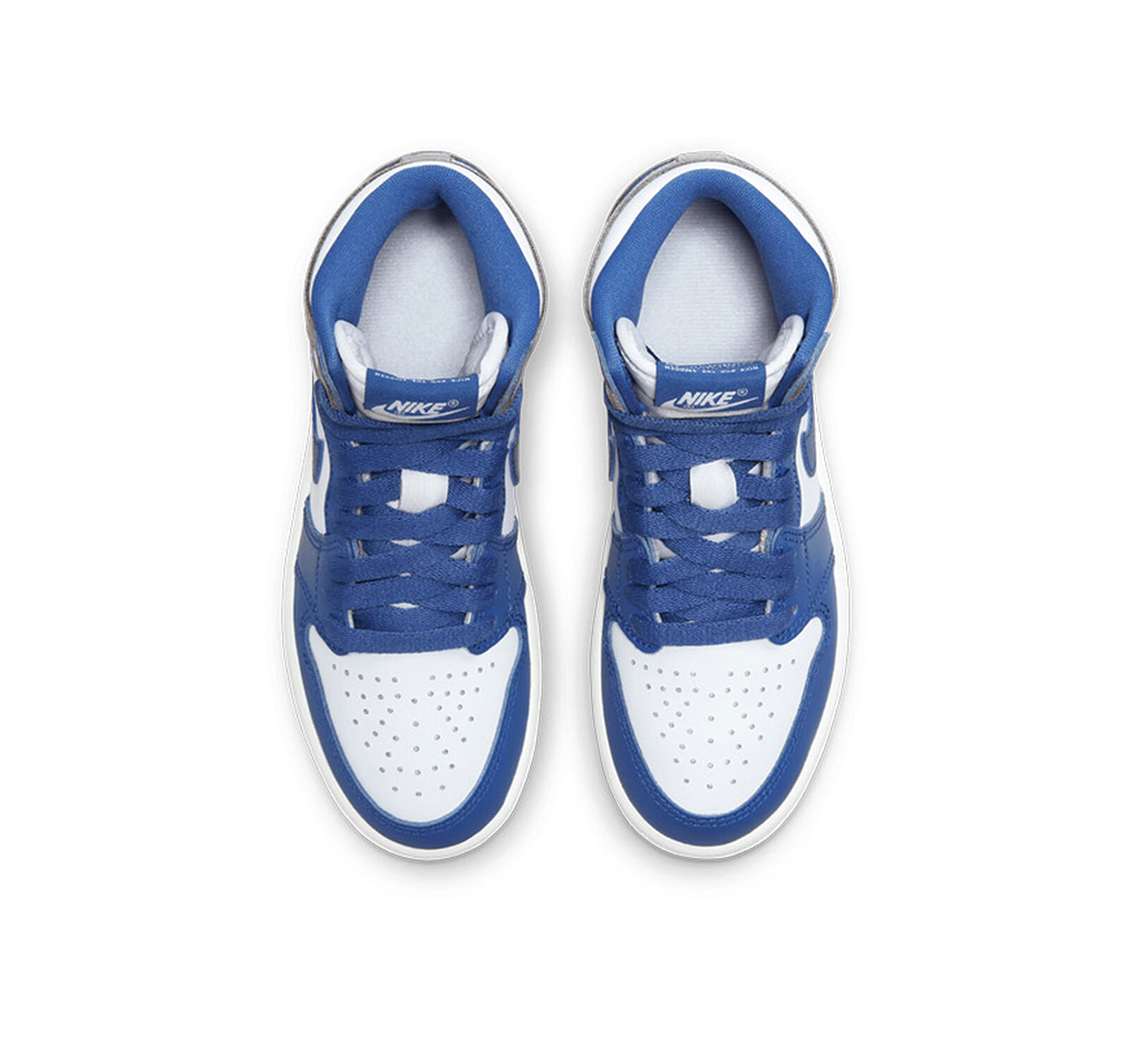 Michael Jordan Little Kid's Jordan 1 Retro High OG True Blue/White-Cement Grey (FD1412 410)