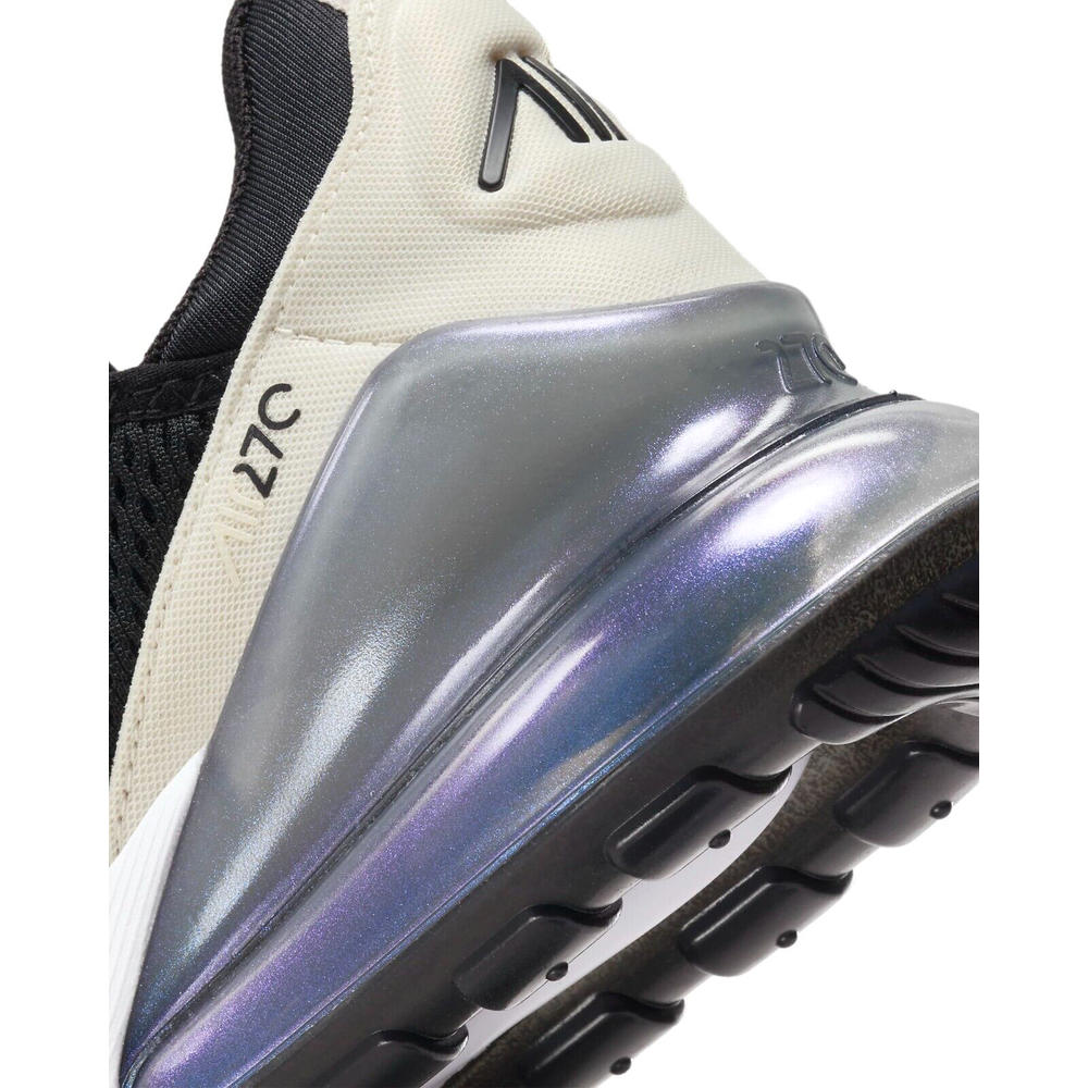 Nike Women's Nike Air Max 270 Black/Metallic Silver-Phantom (DZ7736 002)