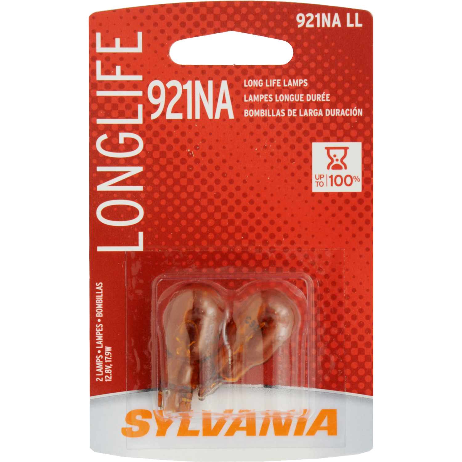 Sylvania NEW Sylvania SYLVANIA 921NA Long Life Miniature Bulb, (Contains 2 Bulbs) 32635 12V 17.92W