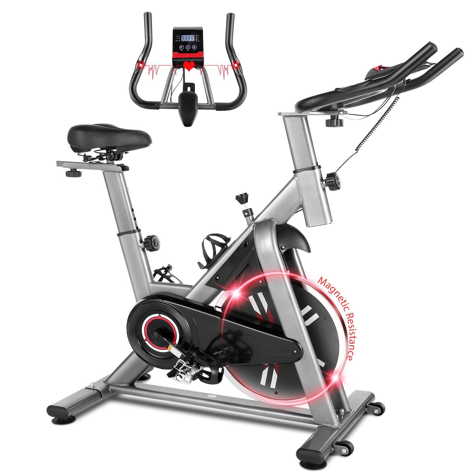 HEKA Indoor Cycling Exercise Bike Upright Cycling Fitness Stationary Cycling Bicycle Cardio Home Workout Max Weight 330 Lbs