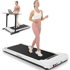 funmily Walking Pad 2.5HP Ultra-Quiet Electric Under Desk Treadmill 300lbs Weight Capacity w/Remote Control&LED Screen,Installation-Free