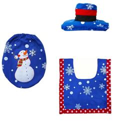 Spring Global Santa Bath Rug Set With Toilet Seat Cover Hydeal New 3 Pcs Hy Santa Toilet Seat Cover Rug Bathroom Set Decoration Christmas