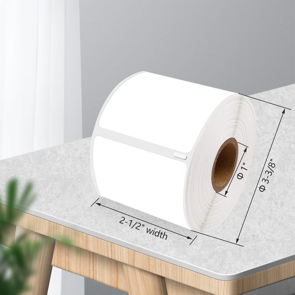 GREENCYCLE 8 Roll (300 Label/Roll) Large White Shipping Address Label for Dymo 30256 2-5/16''(59mm) X 4''(101mm) BPA Free