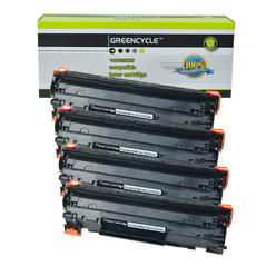GREENCYCLE 4 Pack Compatible Black CF279A 79A Toner Cartridge for HP LaserJet Pro M12  M12w M12a, MFP M26 M26nw m26a Printer