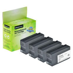 GREENCYCLE 4PK High Yield 950XL 950 CN045A Black Ink Cartridge Refilled for HP OfficeJet Pro 8600 8640 251dw Printer