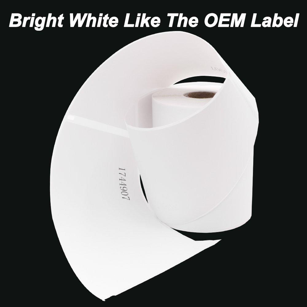GREENCYCLE 3 Roll (220 Label/Roll) Large White Shipping Label for Dymo 1744907 4'' X 6'' LabelWriter 4XL Printer,BPA Free