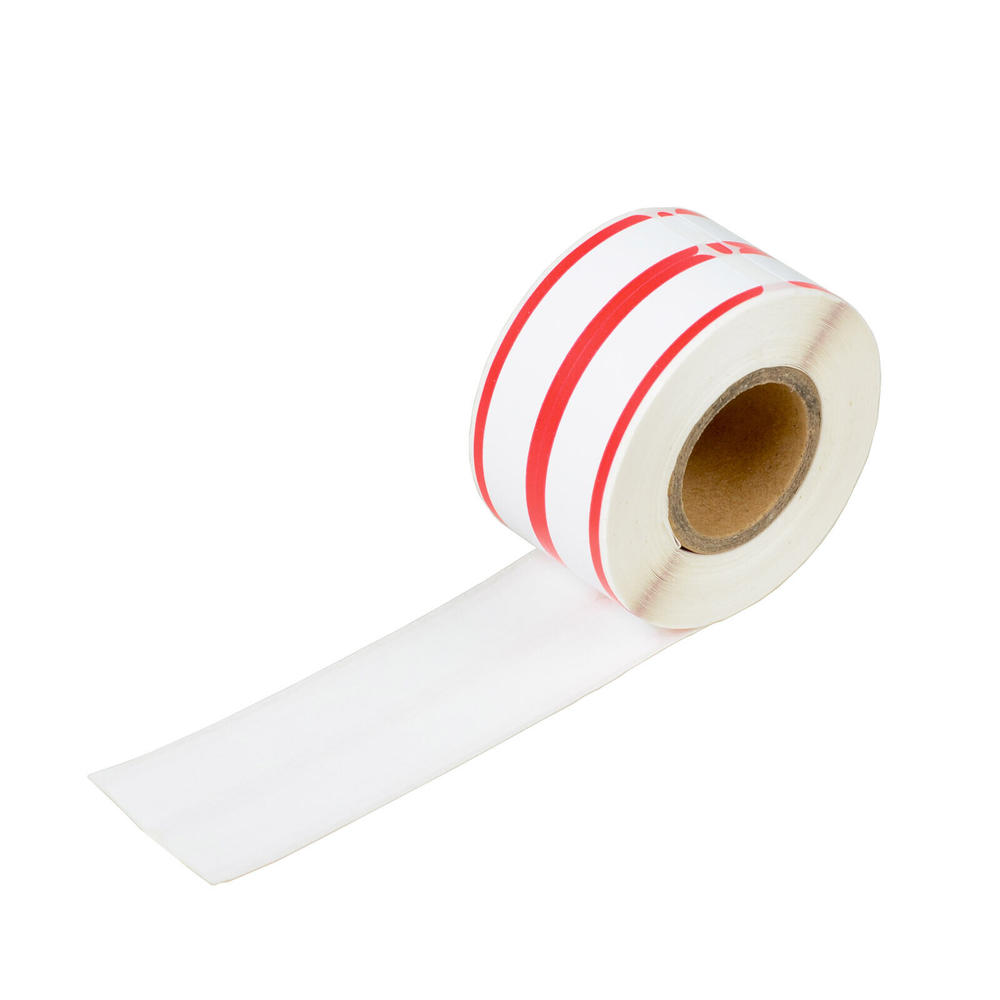 GREENCYCLE 20 Roll (260 Labels/Roll) White w/Red Stripe 2-up File Folder Labels for Dymo 30276 9/16"x3-7/16" LabelWriter Printer