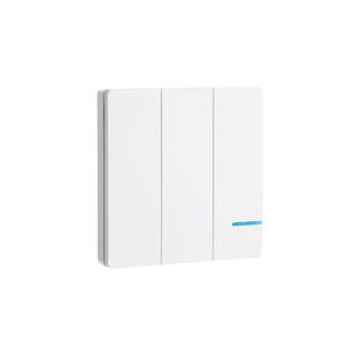 Greencycle Greencycle 3 Gang White Wireless Light Switch Outdoor