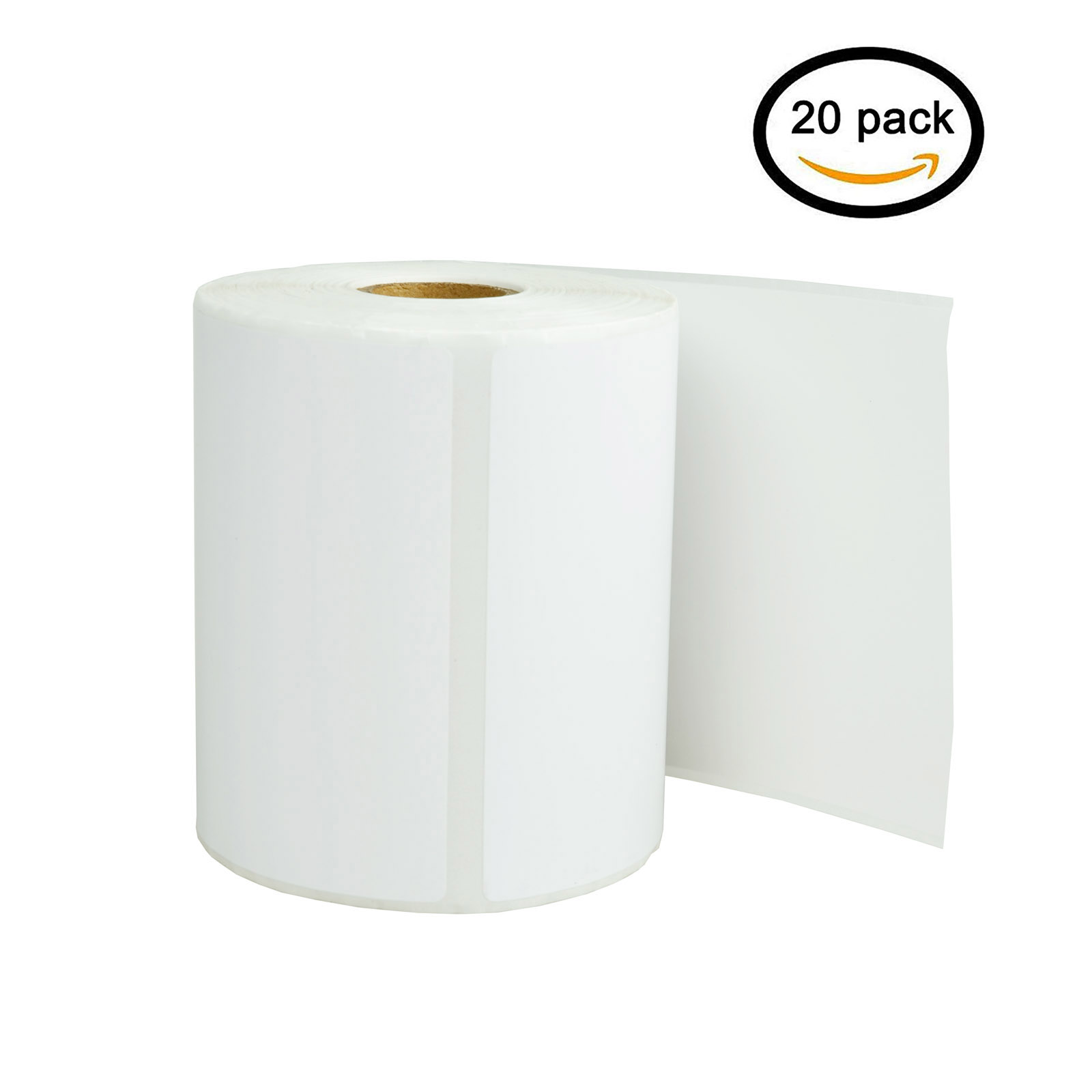 GREENCYCLE 20 Roll (270 labels per roll) White Die Cut Paper Label Compatible for Brother RDS02U1 4"x6" TD-4000 TD-4100N Printer