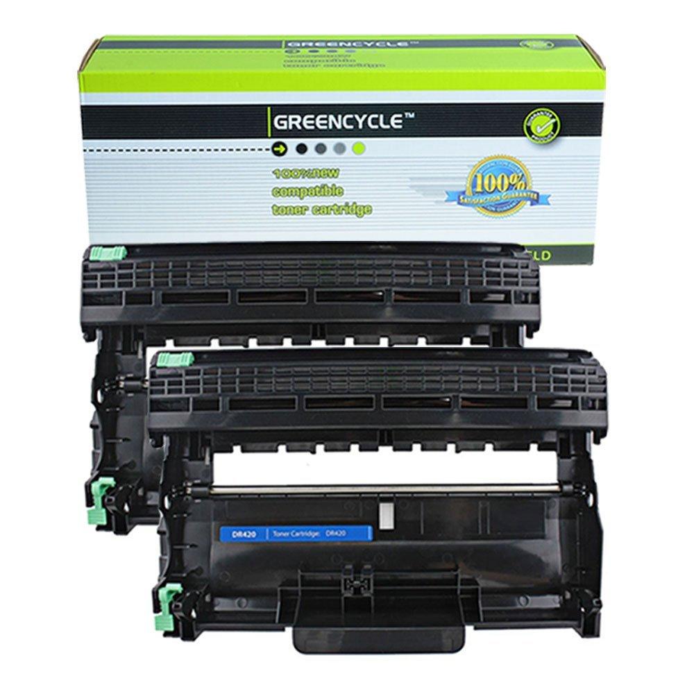 GREENCYCLE 2 Pack High Yield Black Cartridge Compatible for Brother DR420 Drum Unit use in HL-2240 MFC-7240 DCP-7060D Printer