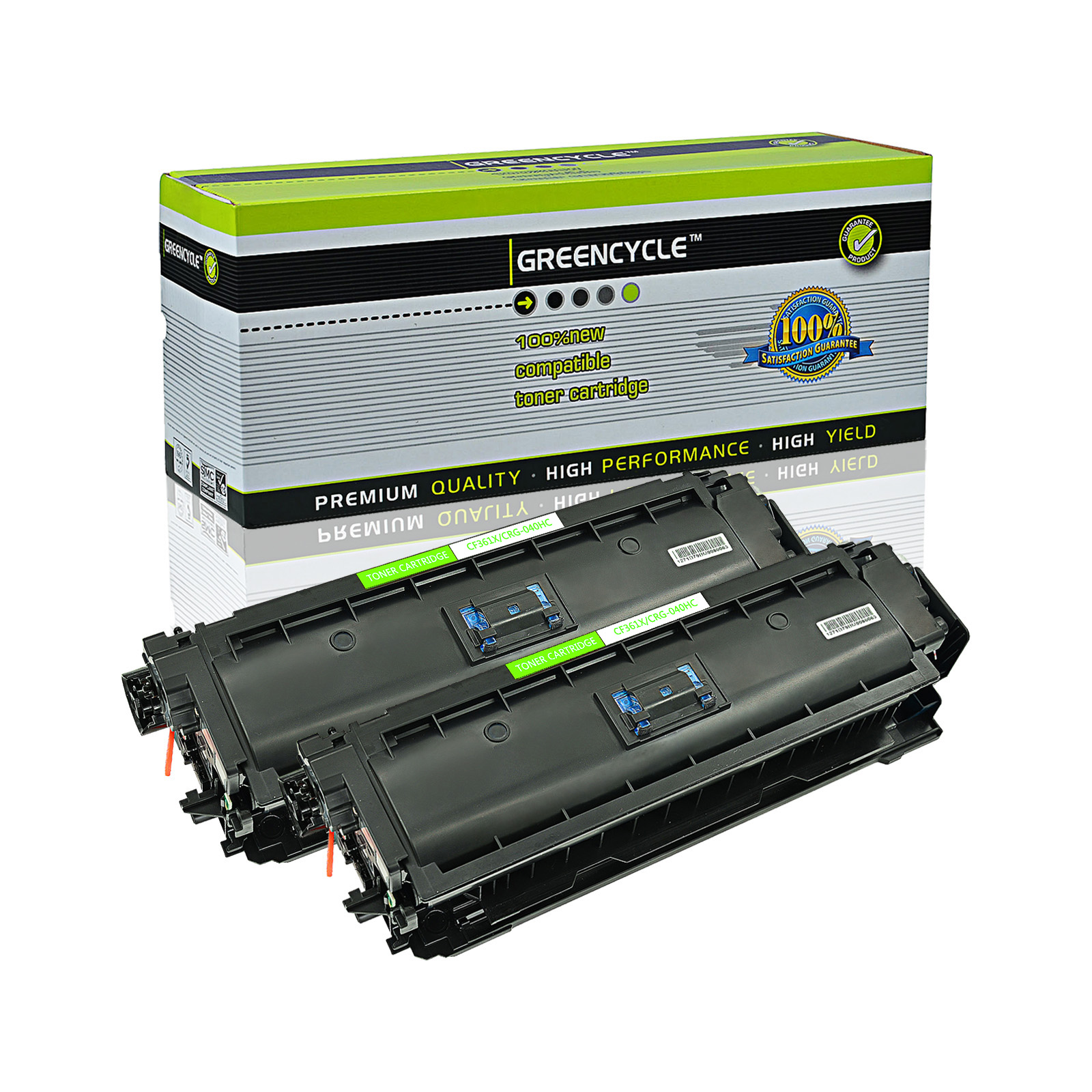 De stad hypothese Begrijpen greencycle CF361X-2PK GREENCYCLE 2PK Compatible 508X CF361X Cyan Toner  Cartridge Replacement for HP Color Laserjet Enterprise M552DN M553x Printer