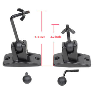Videosecu Ms45b 2 Pack Universal Adjustable Speaker Bracket