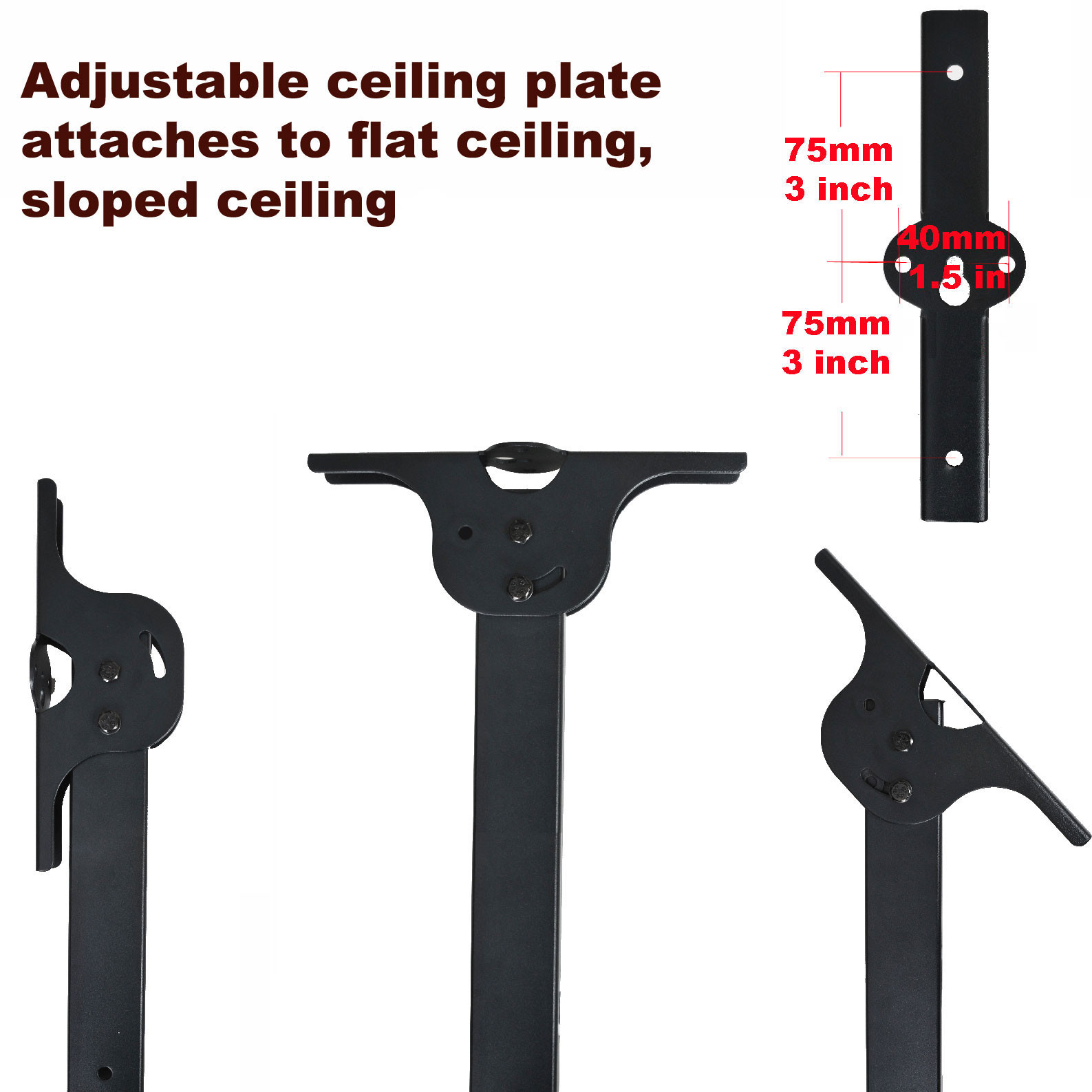 Videosecu Ml405b Swivel Tilt Tv Monitor Ceiling Mount For 17