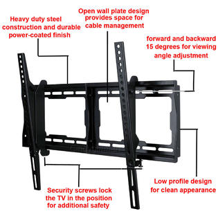 Videosecu Mf608bs5 Tilt Tv Wall Mount For Sanyo Dp42849 Dp42647 Pdp42h2w Dp46848 Dp46819 Dp46849 Dp50719 Dp50749 Dp52848 Dp52449 Dp55441 Csx