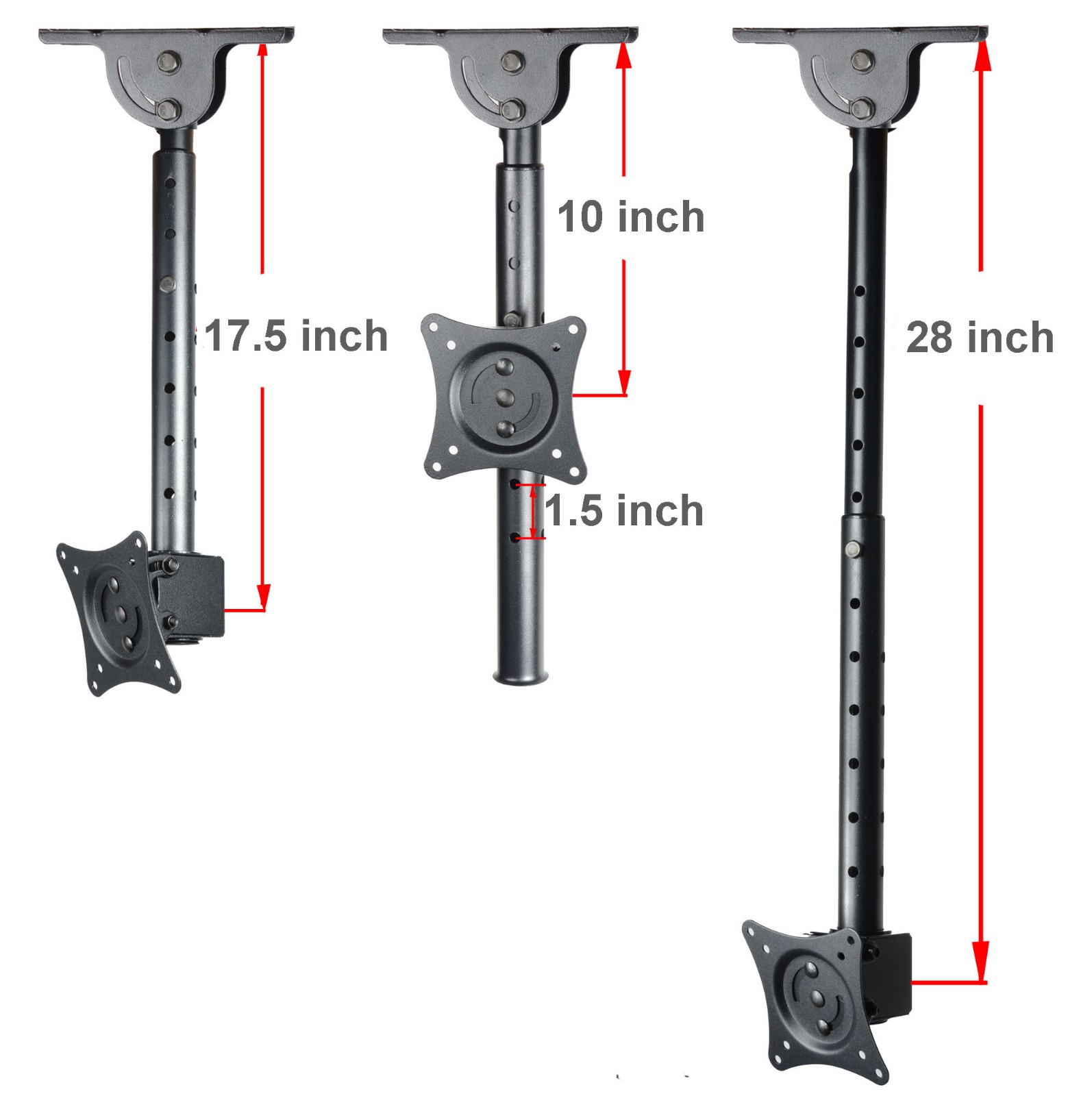 Videosecu Ml405bb2b Tv Ceiling Mount Swivel Tilt Bracket For